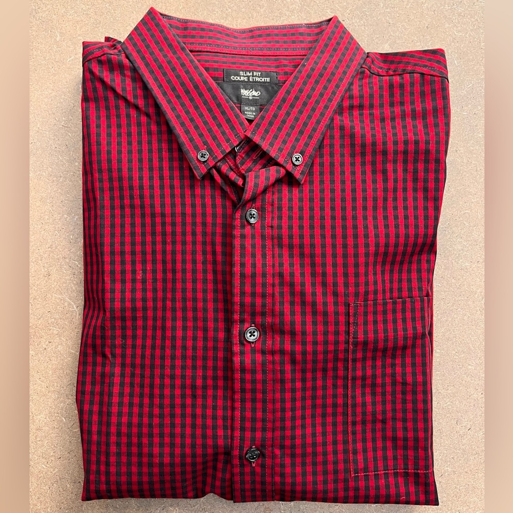 Mossimo Men’s Long Sleeve Button Down Shirt XL